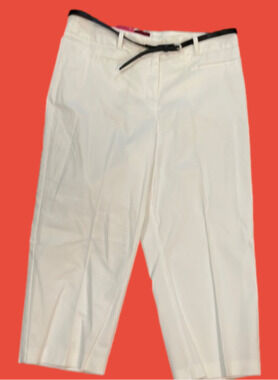 NWT 212 collection white crop pants 12